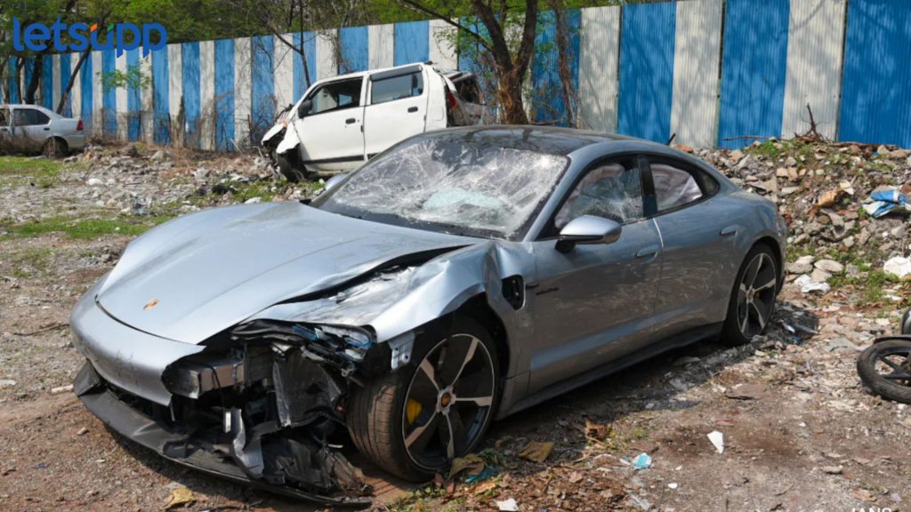 Porsche car accident