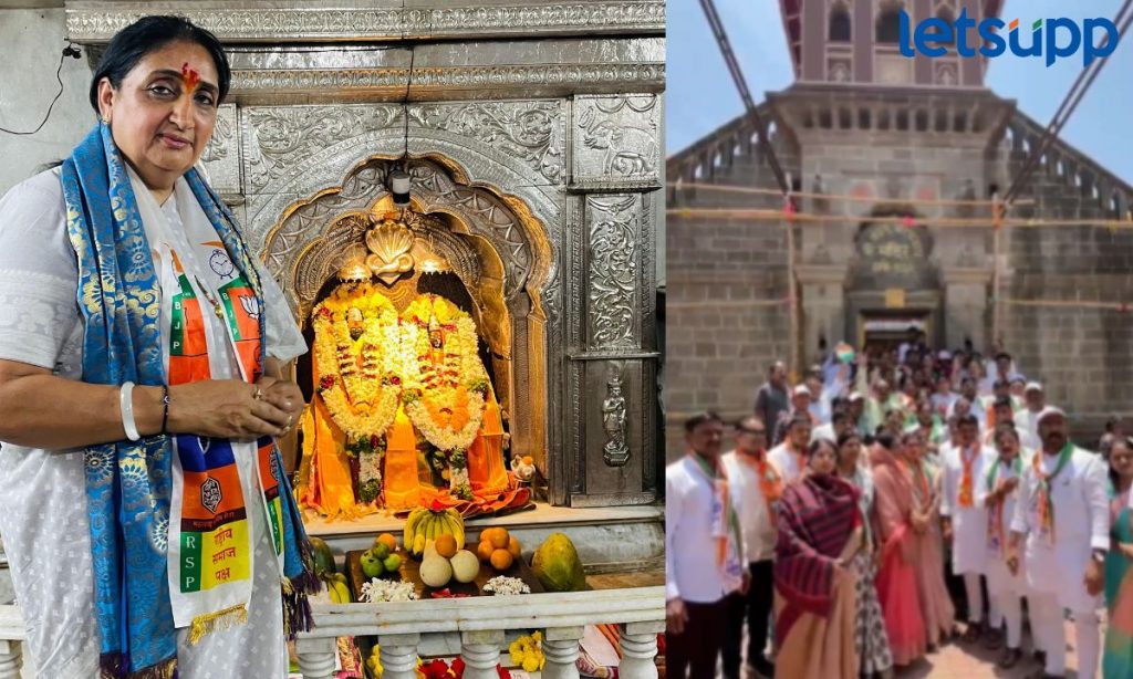 Lok Sabha Election च्या प्रचारादरम्यान विजयासाठी सुनेत्रा पवारांचे काळभैरवनाथाला साकडे