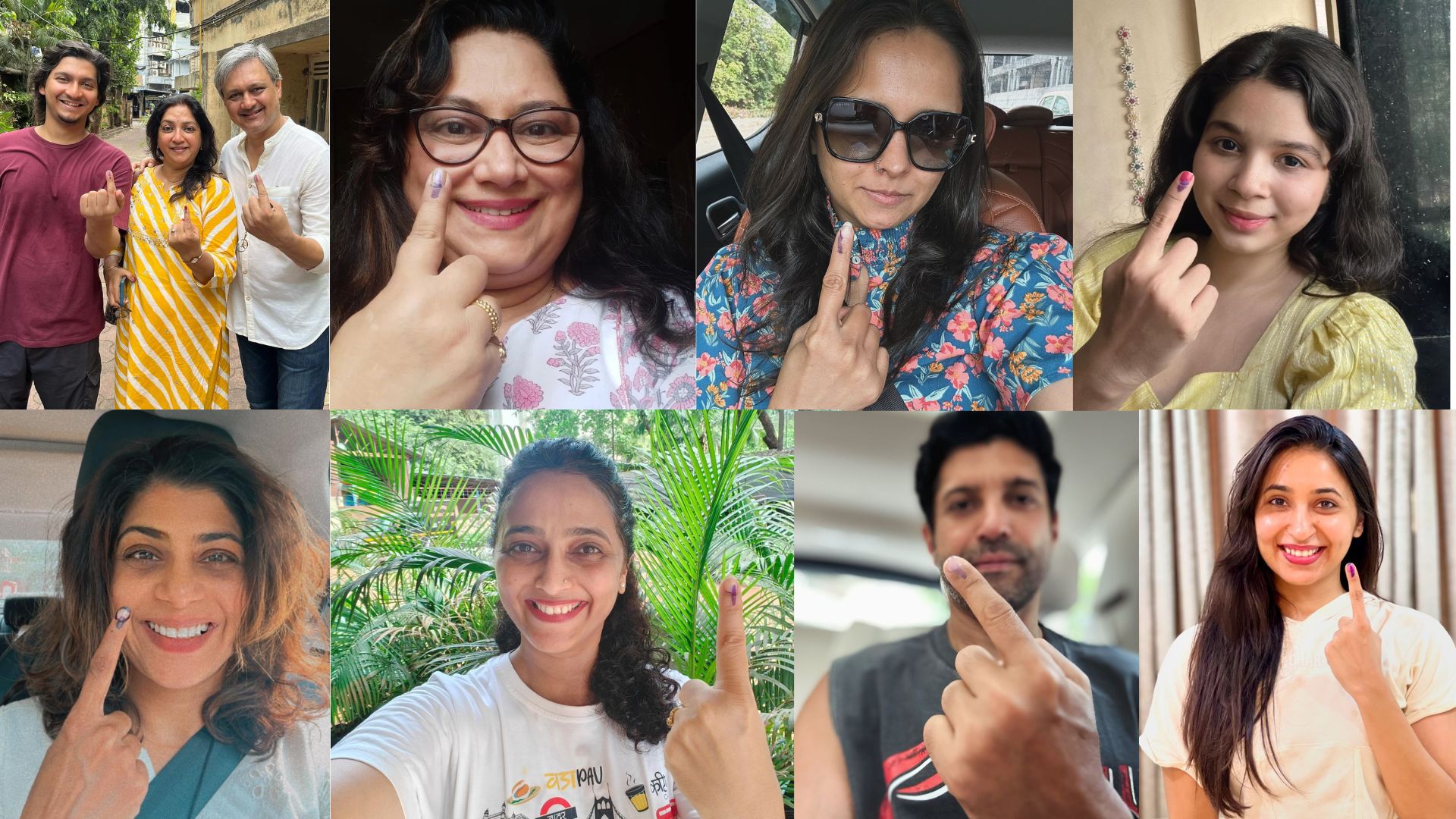 Loksabha Election 2024 : ‘या’ सेलिब्रिटींनी बजावला मतदानाचा अधिकार, पाहा फोटो