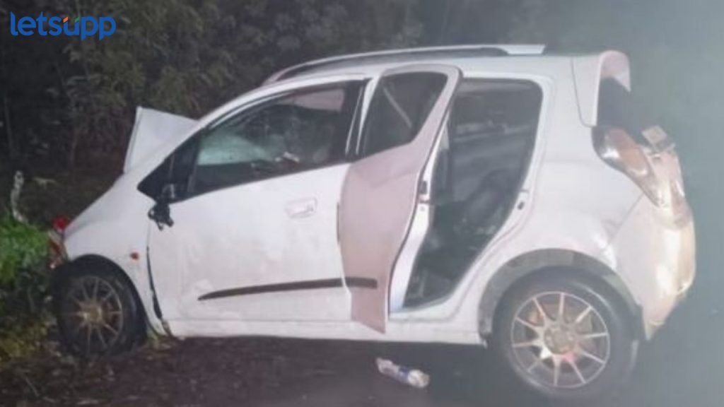 Ahmednagar News : अहमदनगरमध्ये भीषण अपघात, कार- बसची घडक; 2 जणांचा मुत्यू