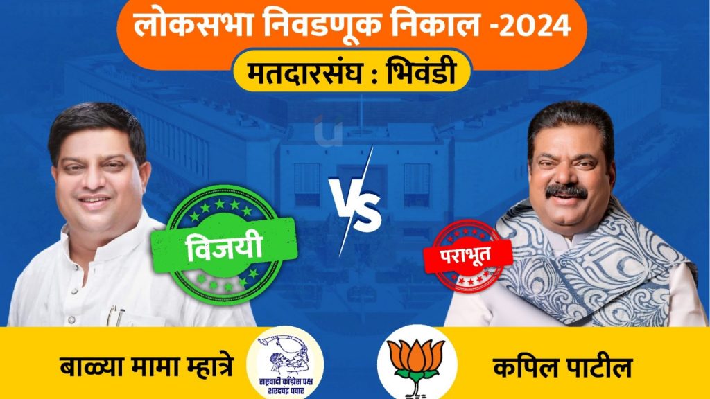 Lok Sabha Election Result 2024 : भिवंडीची महायुतीकडे पाठ? 7 वेळा पक्ष बदलणारे ‘बाळ्यामामा’ विजयी