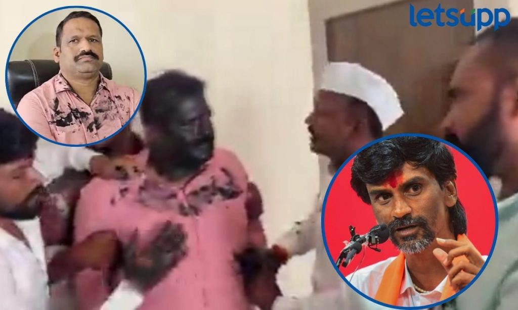 Ramesh Tarakh आधी सत्कार नंतर थेट काळे फासत विचारला जाब; जरांगेंच्या आंदोलनाला विरोध करणं तारख यांना भोवलं