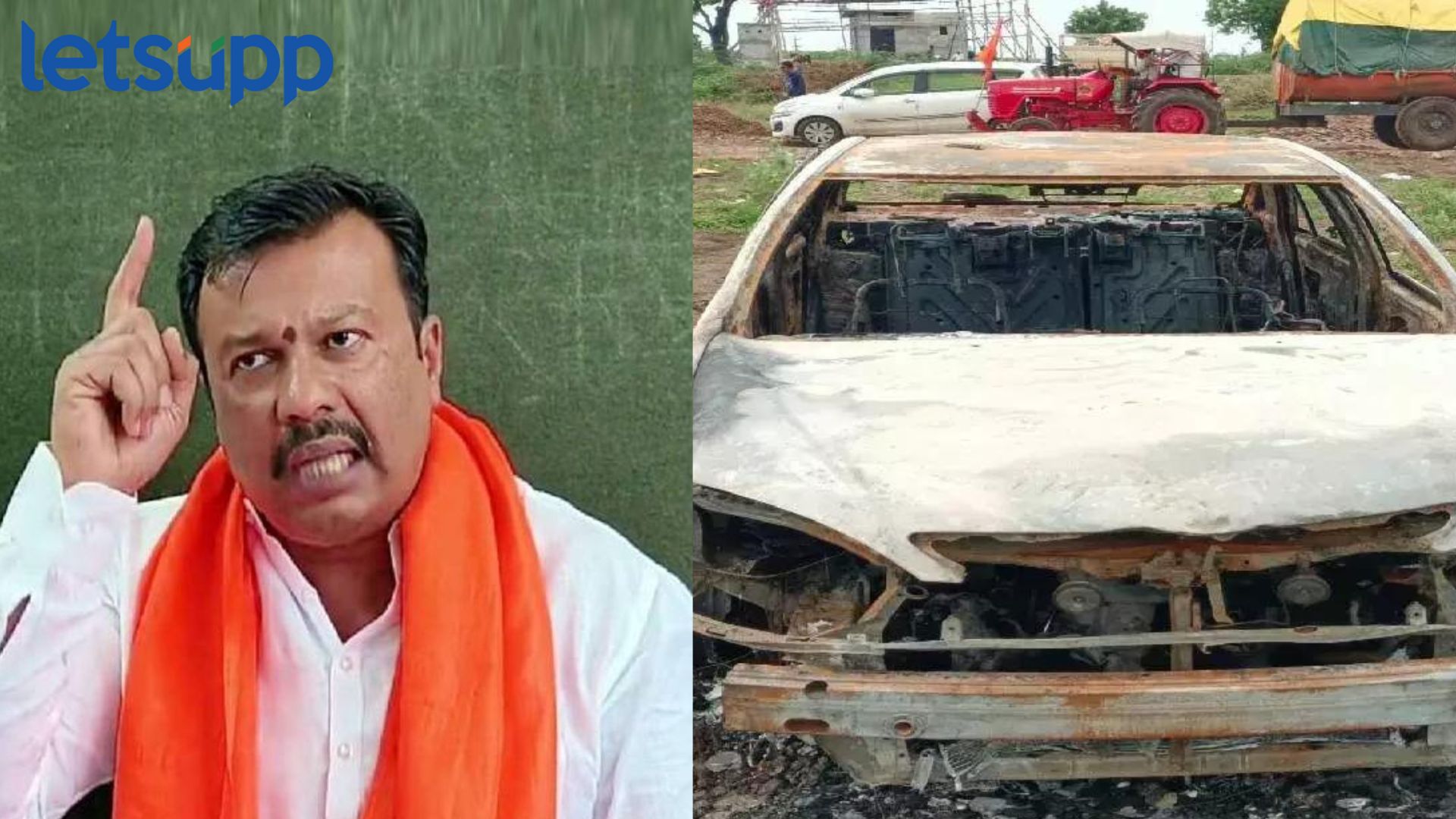 Manoj Jarange Patil यांच्या आंदोलनाला विरोध करणाऱ्या बारस्कर यांची गाडी जाळली