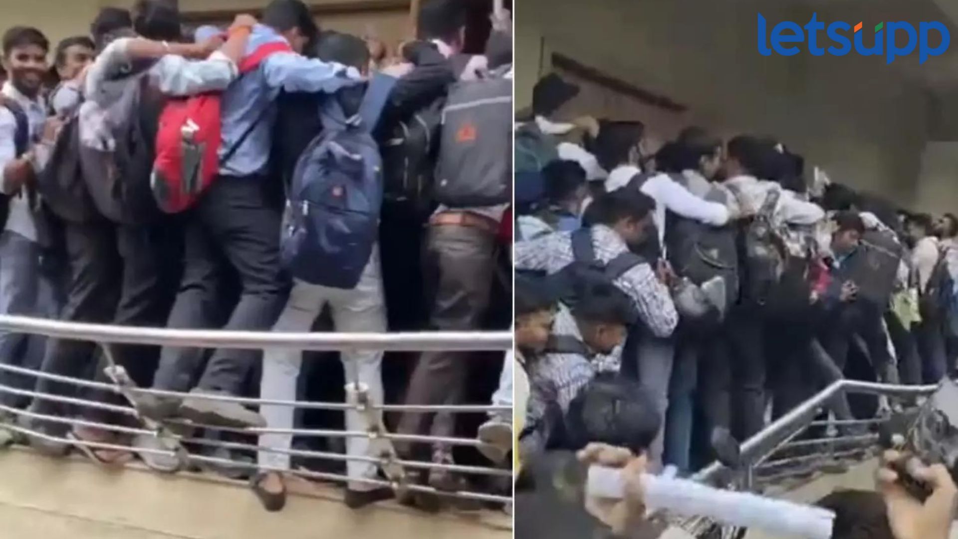Bharuch Viral Video : नोकरीसाठी चेंगराचेंगरी, गुजरात मॉडेलवर काँग्रेसची टीका, पहा धक्कादायक व्हिडिओ Bharuch Viral Video : नोकरीसाठी चेंगराचेंगरी, गुजरात मॉडेलवर काँग्रेसची टीका, पहा धक्कादायक व्हिडिओ