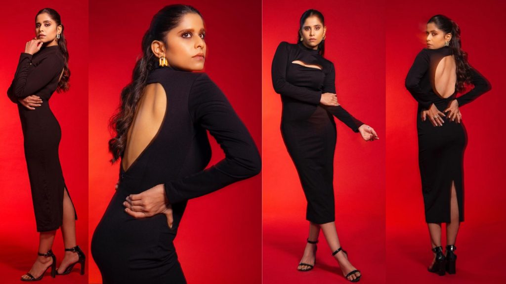 Sai Tamhankar: 'ब्लॅक ब्युटी'; सई ताम्हणकरची दिलखेच अदा, पाहा फोटो
