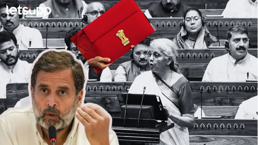 Rahul Gandhi Niramala Sitaraman Union Budget