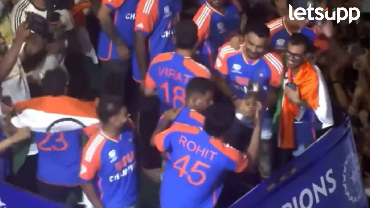Team India : विजयाचा जल्लोष, वानखडे स्टेडियममध्ये टीम इंडियाने धरला ढोल ताशावर ठेका, पाहा व्हिडिओ…
