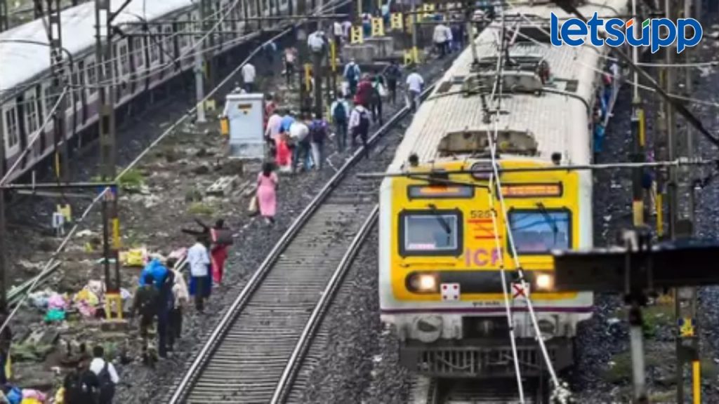 मध्य रेल्वेच्या प्रवाशांचे हाल; एका बांबूमुळे ओव्हरहेड वायर तुटली; वाहतूक अर्धा तास उशीरानं