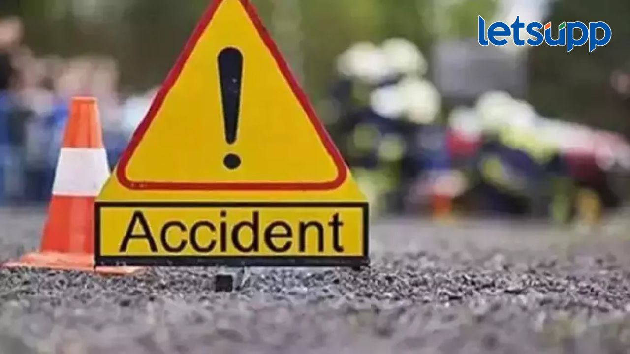 आयशर ट्रक आणि मारुती ब्रेझा कारचा मोठा अपघात; चौघांचा जागीच मृत्यू, दोन जखमी आयशर ट्रक आणि मारुती ब्रेझा कारचा मोठा अपघात; चौघांचा जागीच मृत्यू, दोन जखमी
