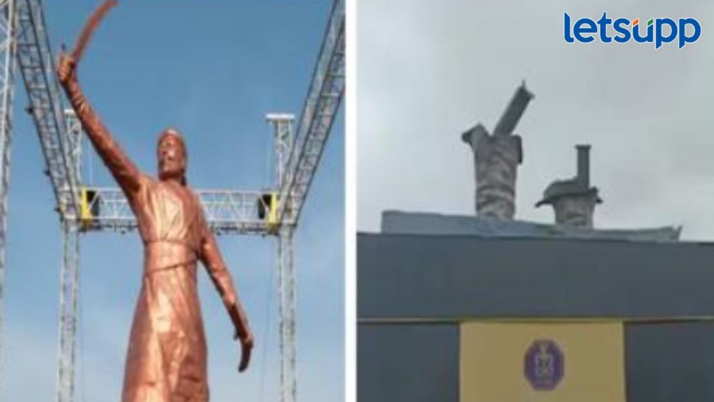 छत्रपती शिवरायांचा पुतळा बनवताना मोठा हलगर्जीपणा; दुर्घटनेनंतर समोर आली धक्कादायक माहिती