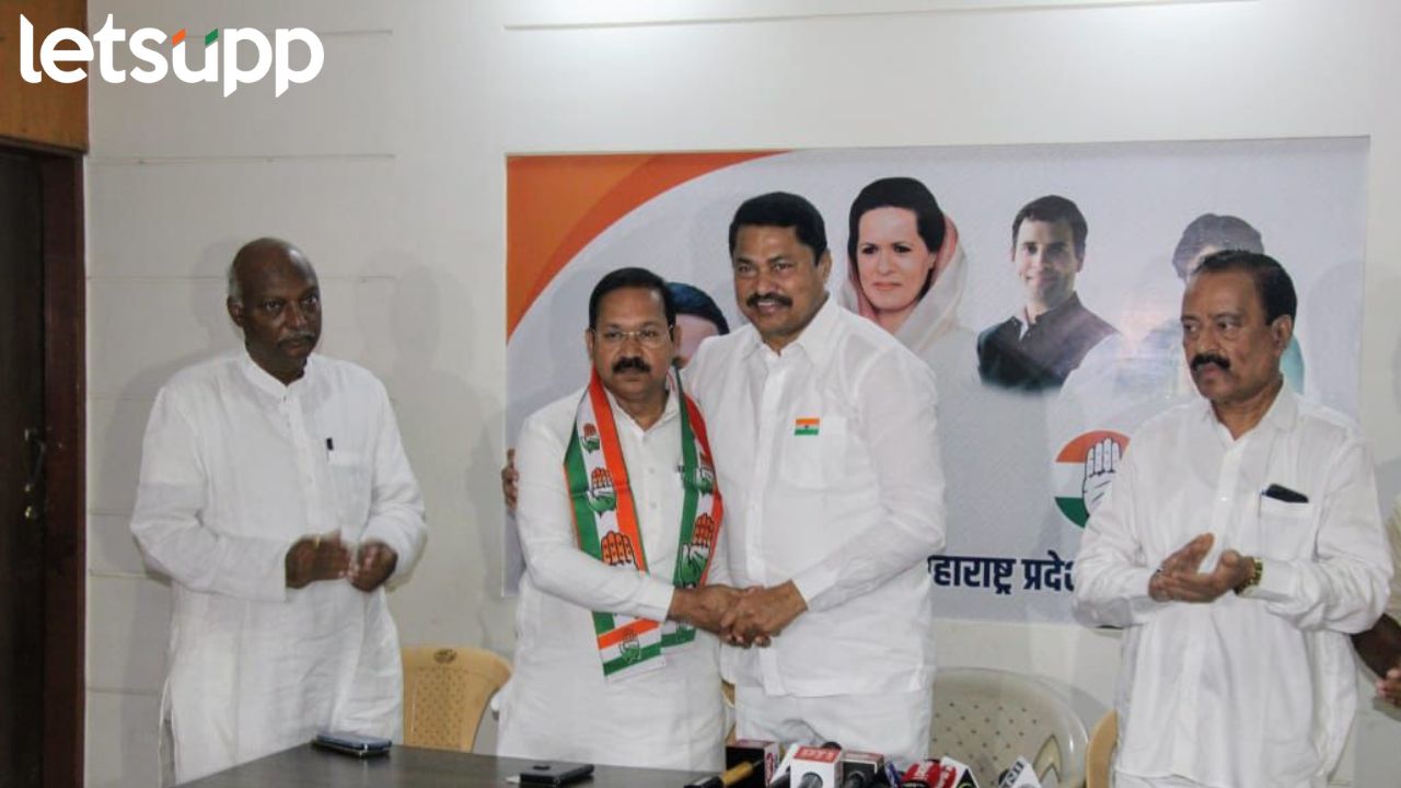 नाना पटोले यांनी भाजपाचा मोहरा फोडला; विदर्भात भाजपला गळती Former BJP MP Shishupal Patle joined Congress