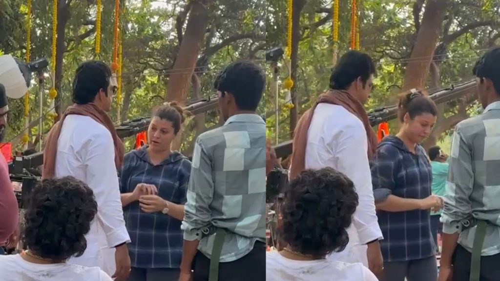 Tejaswini Pandit And Raj Thackeray Photo (1)