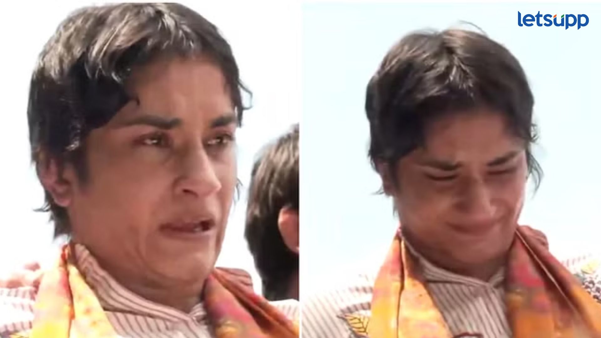 Video : विनेश फोगट भारतात दाखल; दिल्ली विमानतळावरील स्वागत पाहून धायमोकलून रडली Letsupp Image 2024 08 17T110906.118
