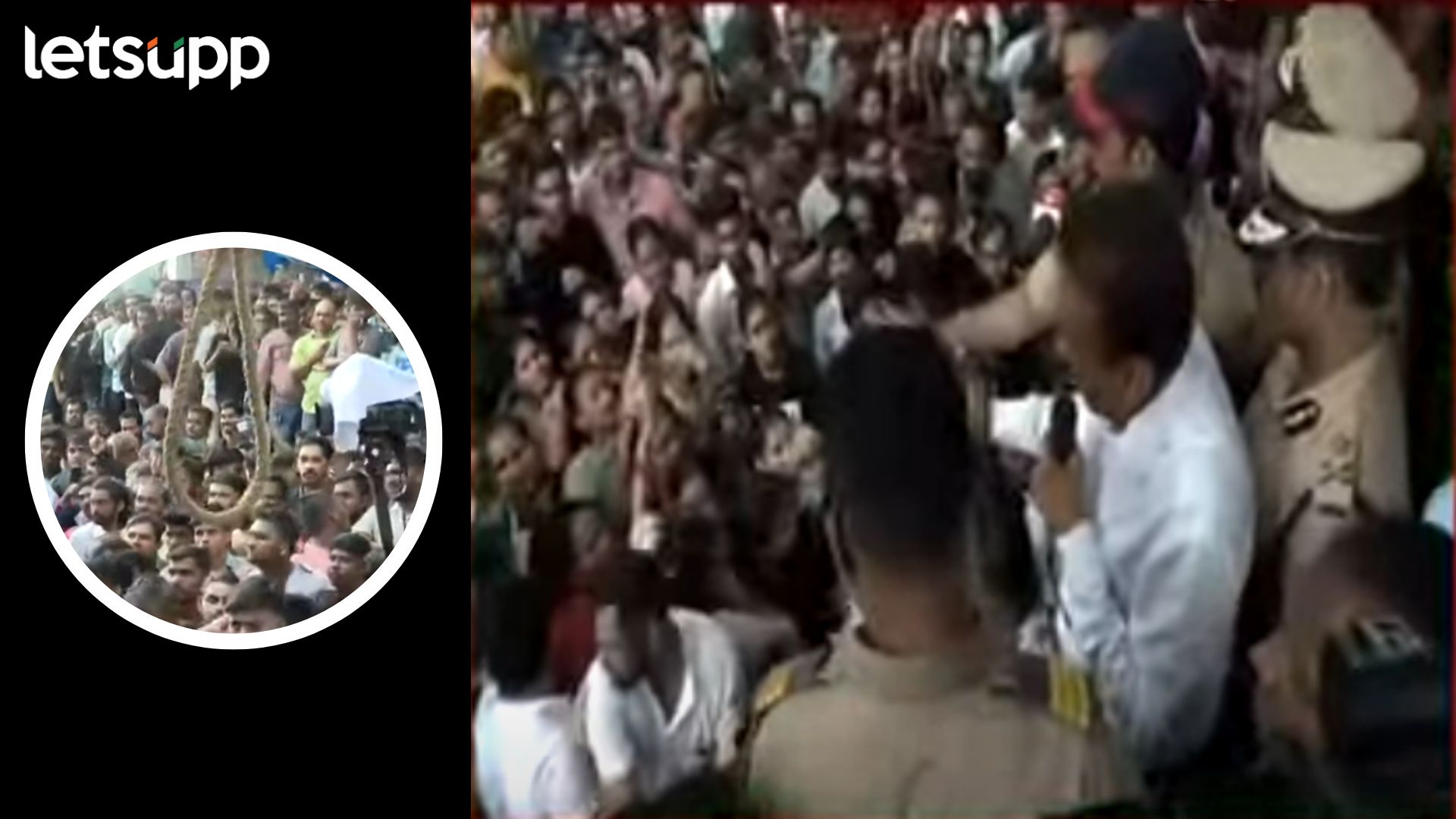 चिमुड्यांवरील अत्याचारानंतर बदलापूरकर मागे हटेना; ‘फाशीचा फंदा’ दाखवत महाजनांसमोर आंदोलन Letsupp Image 2024 08 20T161436.121