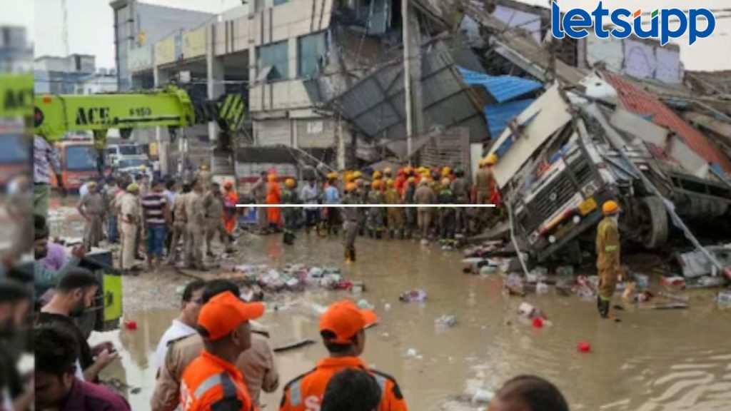 तीन मजली इमारत झाली भूईसपाट; आठ जणांचा मृत्यू, अनेक जखमी, मृतांचा आकडा वाढण्याची शक्यता