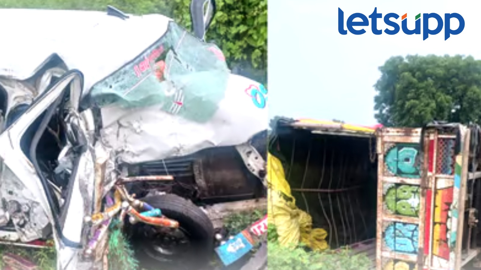 Dhule Accident : पिकअप अन् ईकोचा अपघात, वाहनाचा चक्काचूर; पाच जण जागीच ठार Road Accident