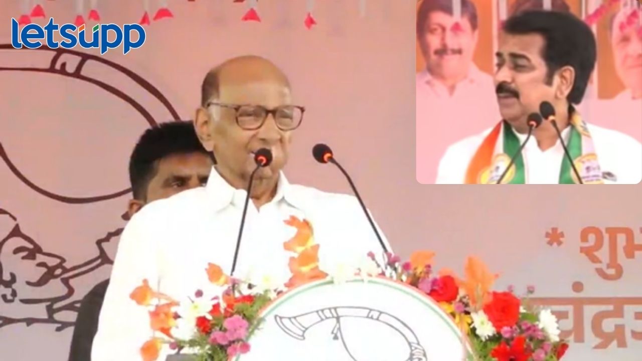 Video: तुम्ही यांना विधानसभेत पाठवा; पक्षप्रवेश सोहळ्यातच पवारांकडून हर्षवर्धन पाटलांना उमेदवारी जाहीर