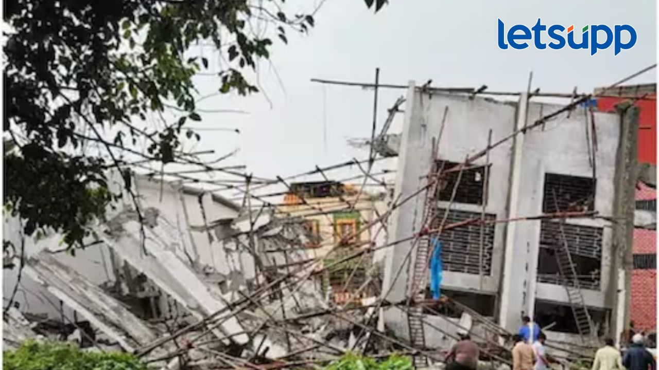 Video : सात मजली इमारत पत्त्यासारखी कोसळली; तिघांचा मृत्यू, १७ जण अडकले, थरारक व्हिडिओ समोर