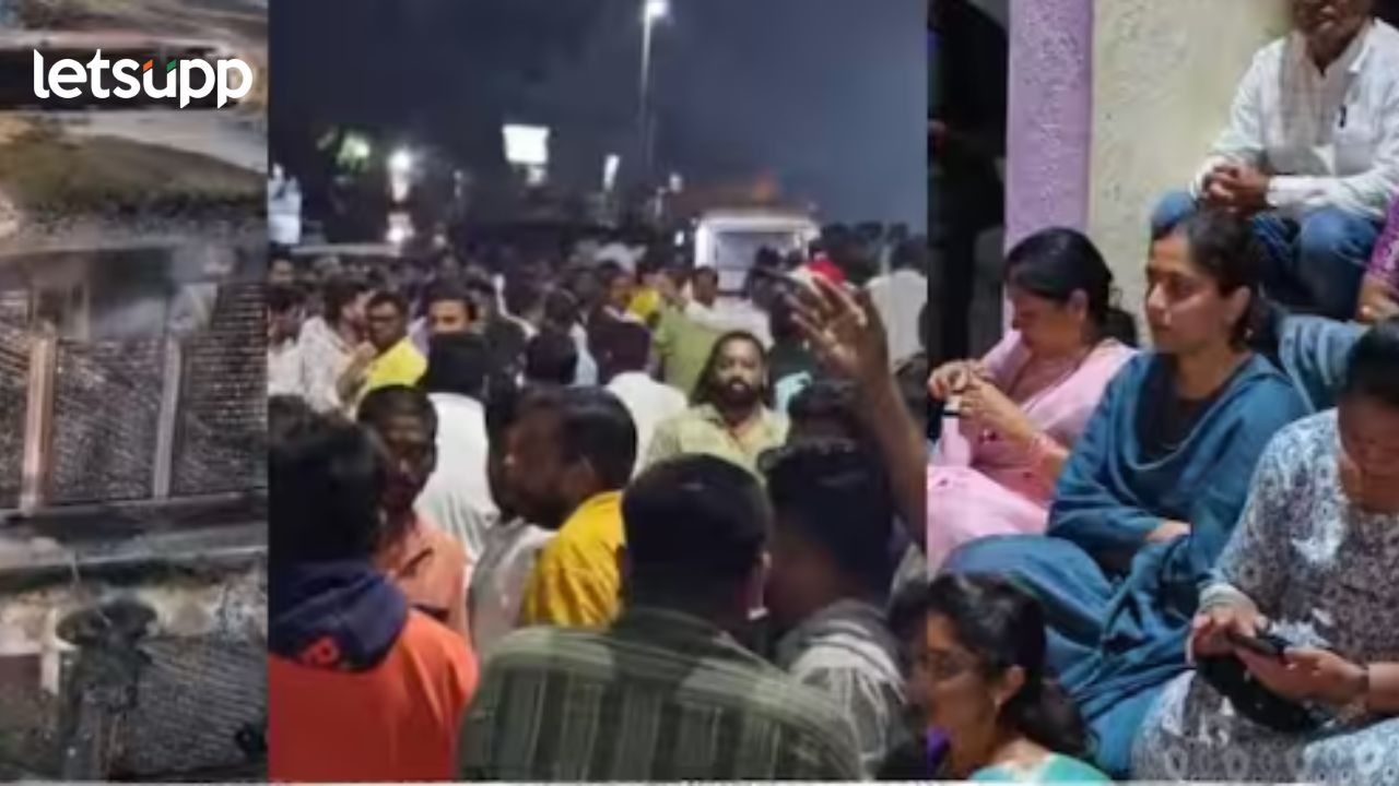 जयश्री थोरात यांच्याबद्दल आक्षेपार्ह विधान; संगमनेर तालुक्यात अनेक ठिकाणी दगडफेक अन् जाळपोळ जयश्री थोरात यांच्याबद्दल आक्षेपार्ह विधान; संगमनेरम तालुक्यात अनेक ठिकाणी दगडफेक अन् जाळपोळ