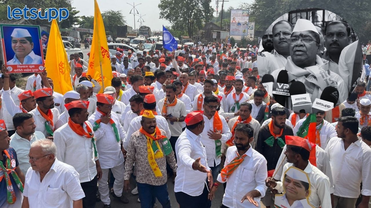 कर्डिले समर्थकांकडून राहुरी जाम! जोरदार शक्तिप्रदर्शन अन् रेकॉर्डब्रेक गर्दीत दुसऱ्यांदा उमेदवारी अर्ज… Rahuri Shivaji Kardile