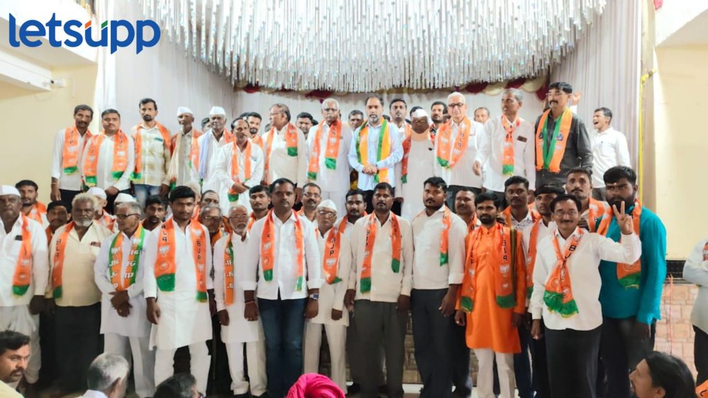 Sambhajirao Patil Nilangekar : पानचिंचोली येथील काँग्रेस पदाधिकाऱ्यांचा भाजपात प्रवेश, संभाजीराव पाटील निलंगेकर यांनी केले स्वागत