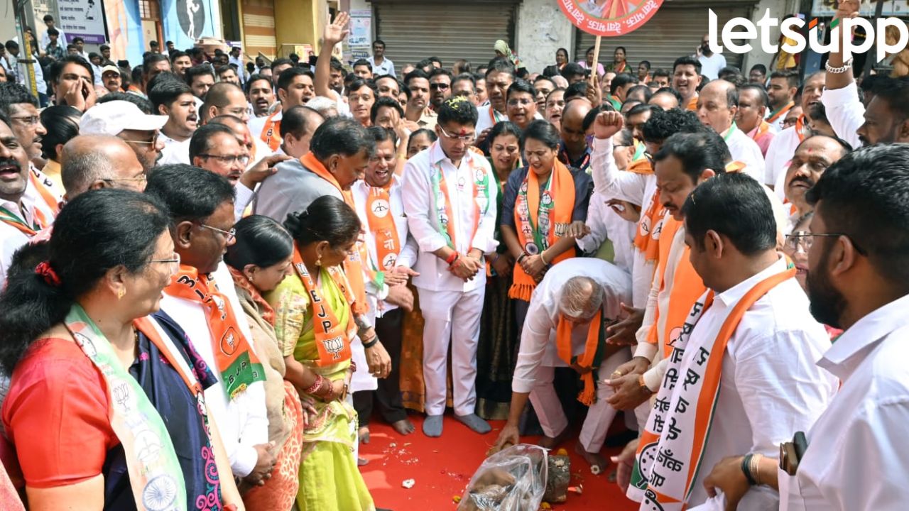 मतांचे ऋण शहराच्या सर्वांगीण विकासाने मी फेडणार ; भव्य शक्तिप्रदर्शन करत संग्राम जगताप यांचं प्रतिपादन Sangram Jagtap Campaign Rally