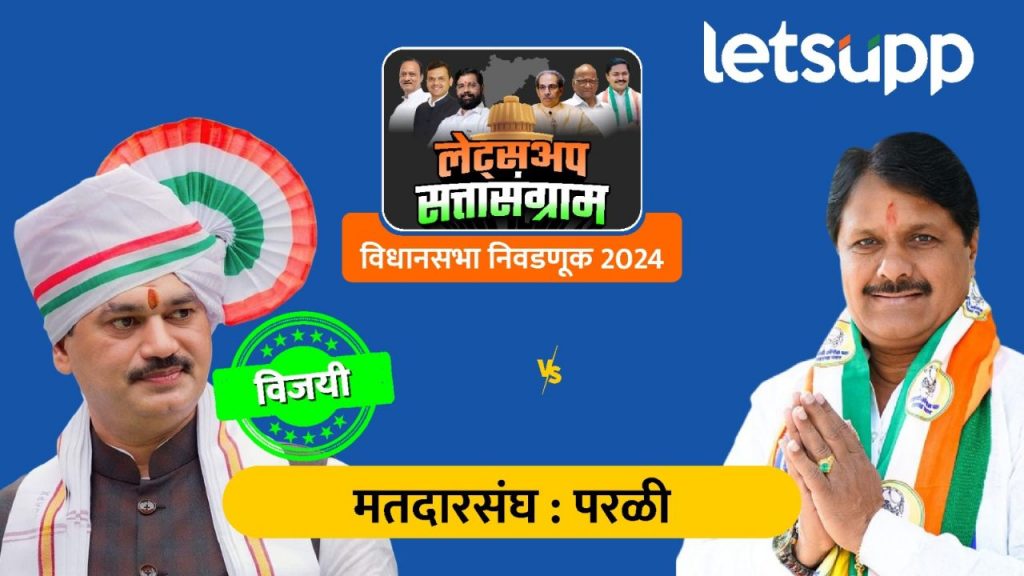 Parli Vidhan Sabha Result : परळीत धनंजय मुंडेंचीच हवा; तब्बल 50 हजारांनी मिळवला विजय