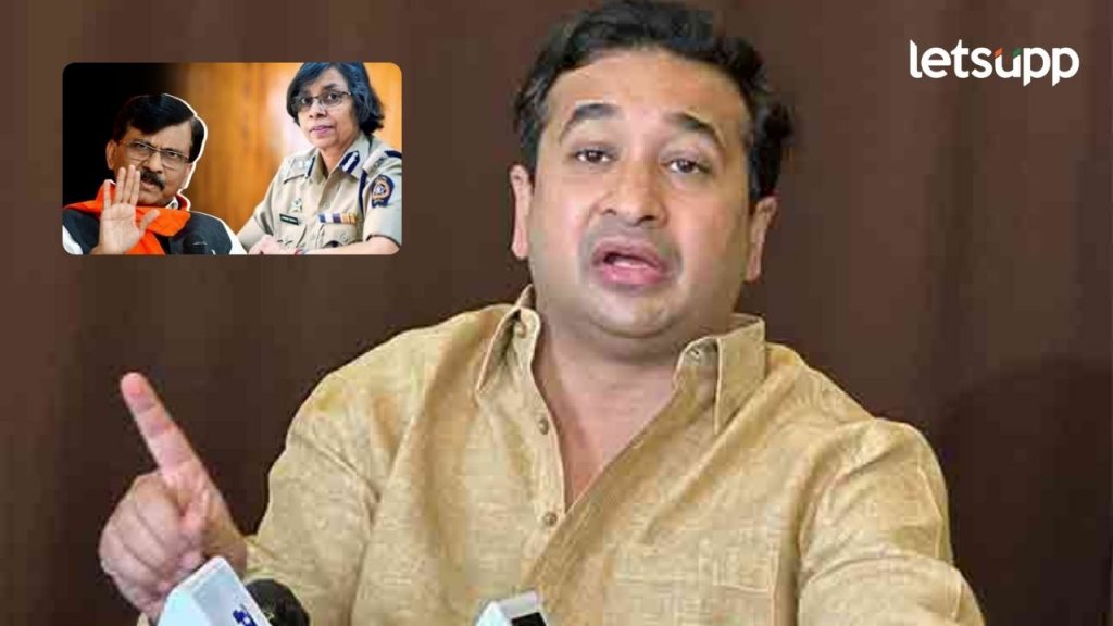 संजय राऊतांकडून रश्मी शुक्लांना हटवण्याची मागणी; भाजप आमदार नितेश राणेंकडून जोरदार पलटवार