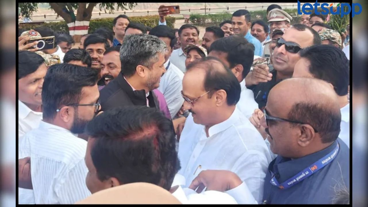 VIDEO : ‘ढाण्या वाघ थोडक्यात वाचलास…दर्शन घे दर्शन’; अजित पवार अन् रोहित पवारांची भेट, पाहा काय घडलं? PAWAR (4)