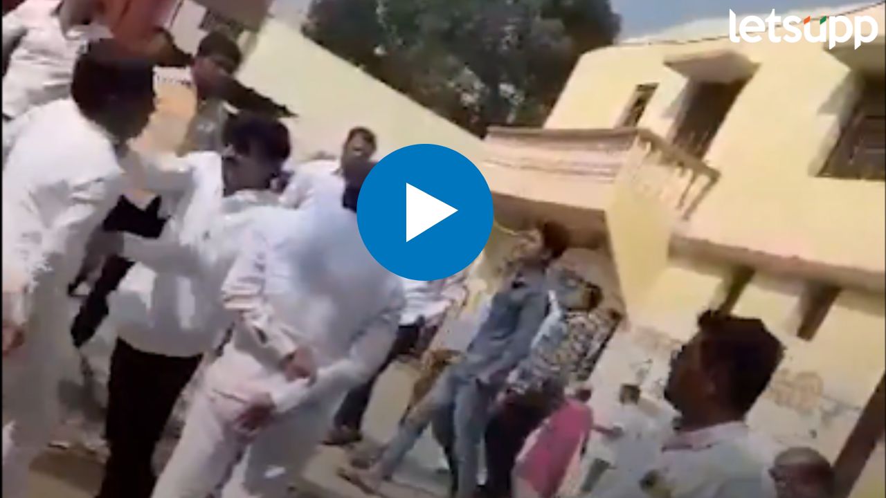 VIDEO : परळीत मोठा राडा! मुडेंच्या कार्यकर्त्यांनी शरद पवार गटाच्या नेत्याला केली मारहाण _Parli