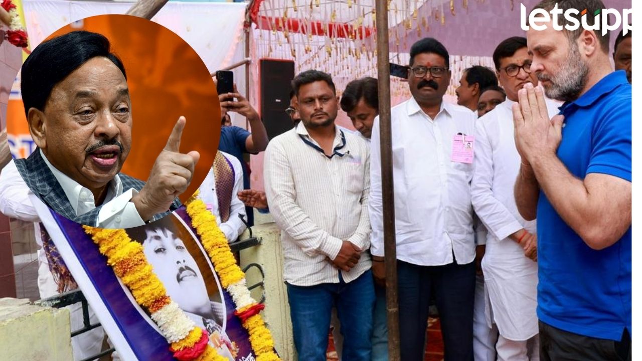 ‘कपड्याचा रंग निळा असला म्हणजे तो आंबेडकरवादी होत नाही’, राणेंचा राहुल गांधींवर निशाणा Narayan Rane