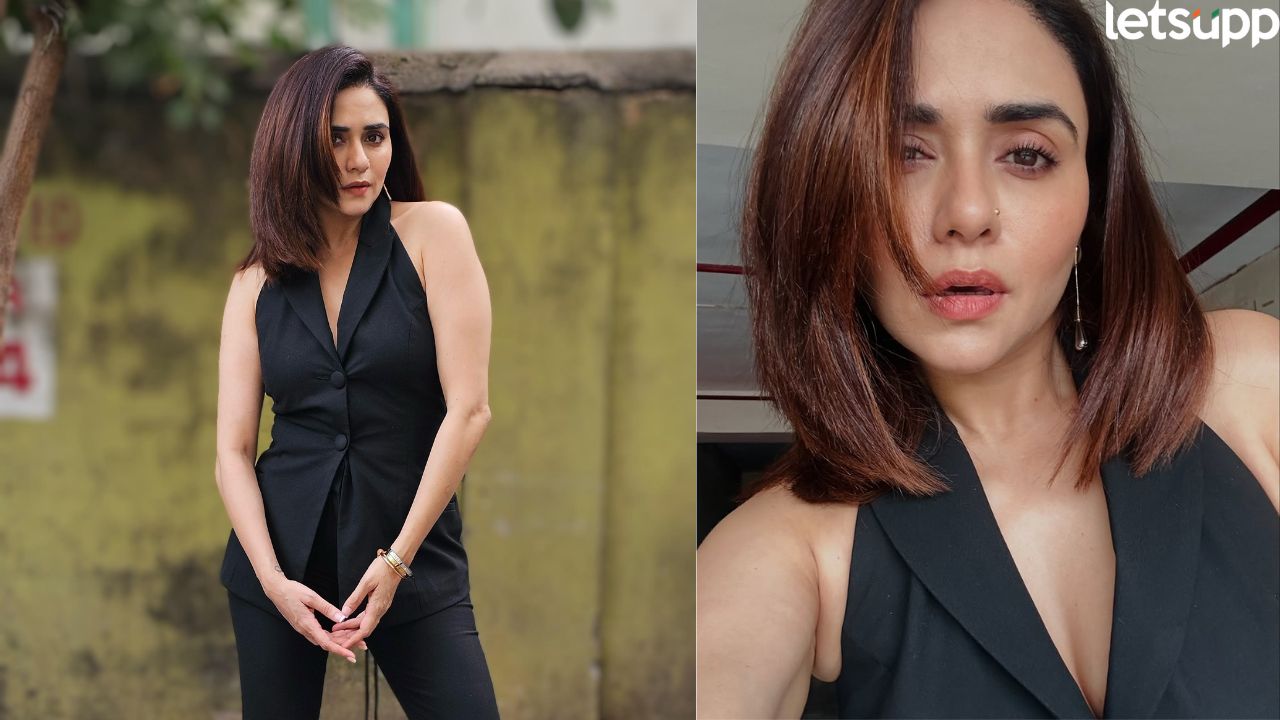 ब्लॅक ब्युटी! अमृता खानविलकरचा लूक चर्चेत Amruta Khanvilkar