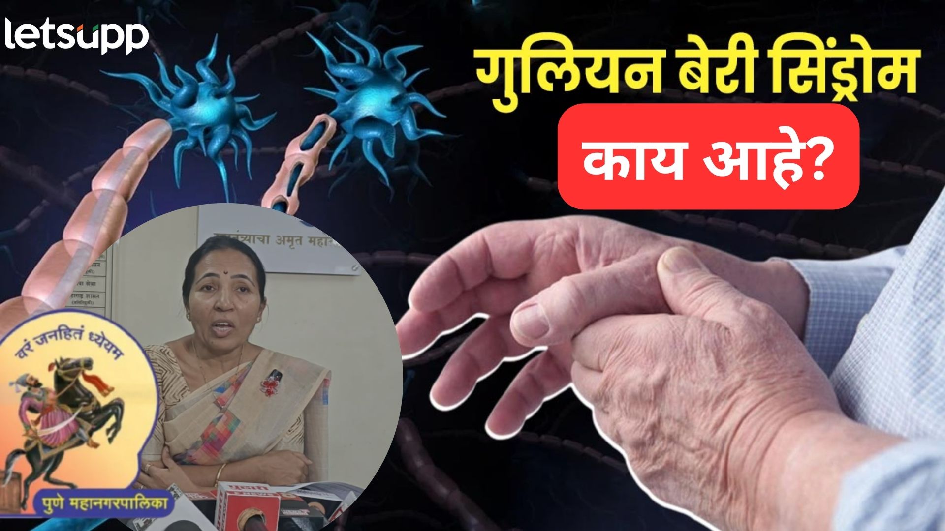 Video : पुण्यात नव्या व्हायरसची एन्ट्री! 22 संशयित; जाणून घ्या, गुईलेन बॅरे सिंड्रोम नेमका काय? Letsupp Image (35)