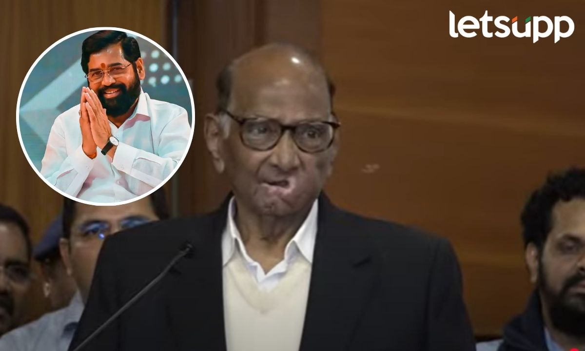 शिंदेंनी ठाण्याच्या राजकारणाला दिशा दिली; दिल्लीत शरद पवारांकडून एकनाथ शिंदेवर स्तुतीसुमनं Sharad Pawar Apriciat Eknath Shinde