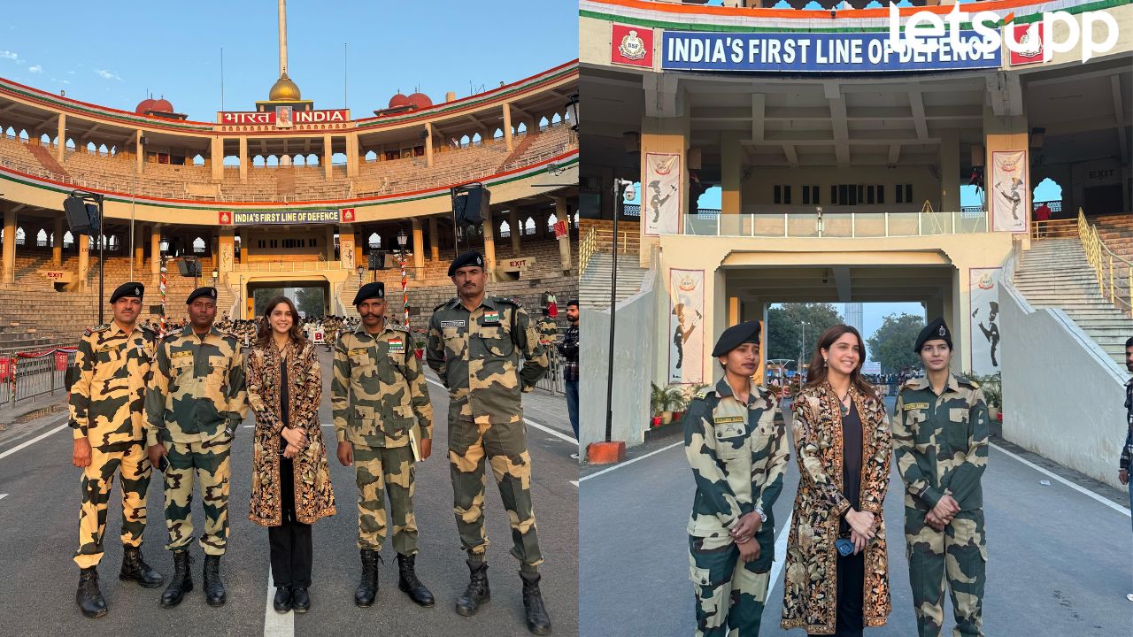देशभक्ती आणि शिस्तीने भरलेला सोहळा, वाघा बॉर्डरवर शर्वरी भावूक Sharvari Wagh