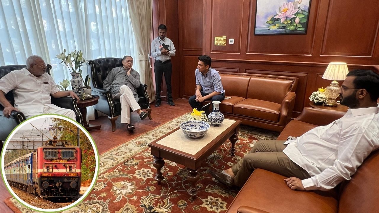 नाशिक-पुणे हायस्पीड रेल्वे मार्गाच्या बदलांना विरोध; मुंबईत सर्वपक्षीय लोकप्रतिनिधींची एकी Railway Meeting