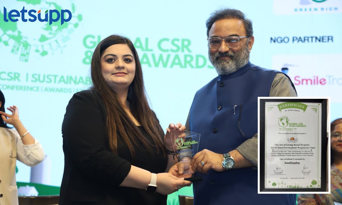 आर्ट ऑफ लिव्हिंग ठरली वर्षातील सर्वोत्कृष्ट स्वयंसेवी संस्था; ग्लोबल सीएसआर आणि ईएसजी पुरस्कारांमध्ये गौरव Art Of Living
