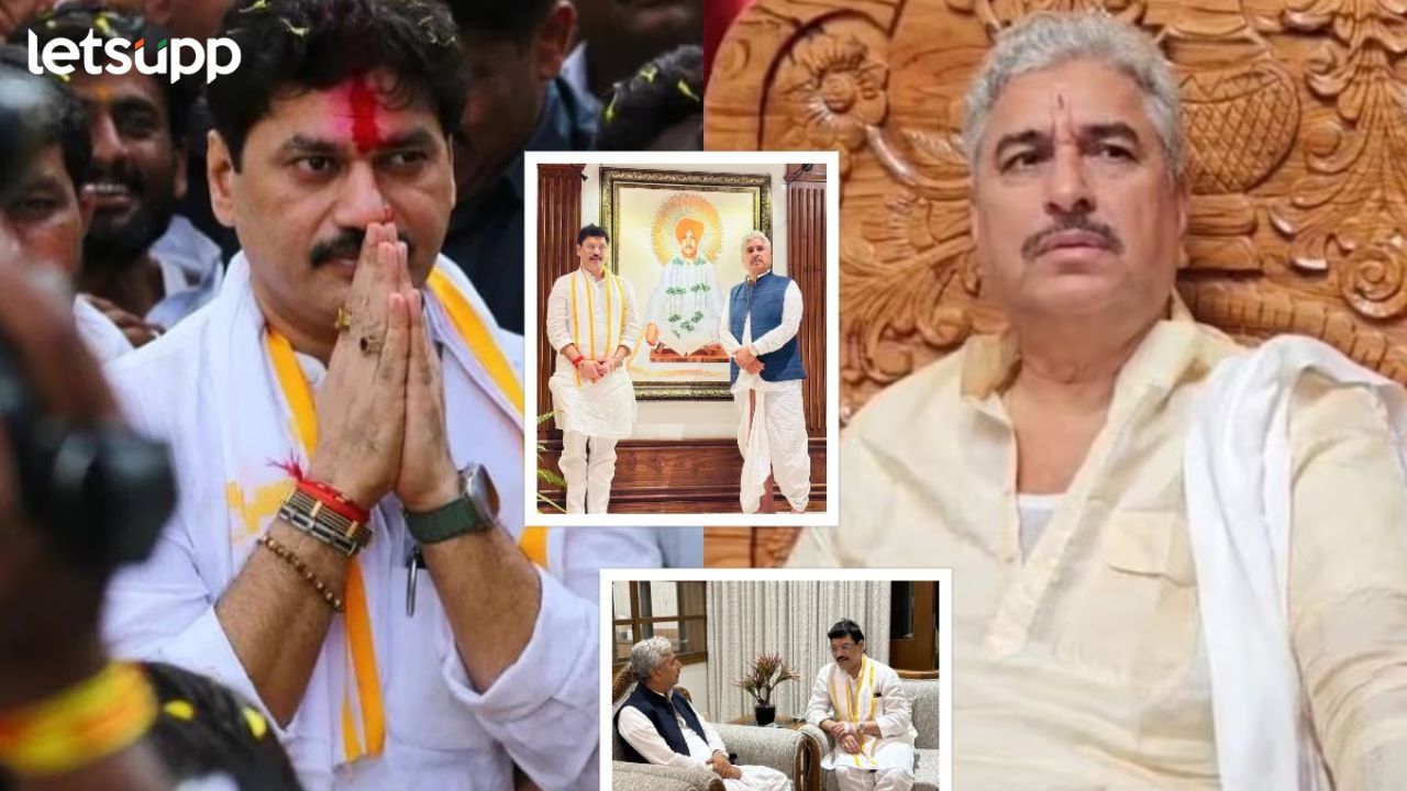 गालावरुन वारं गेलं, चांगली वाणी बंद, धनंजय मुंडेंसाठी प्रार्थना करा; महंत नामदेव शास्त्रींकडून पाठराखण Dhananjay Munde Namdev Shashri