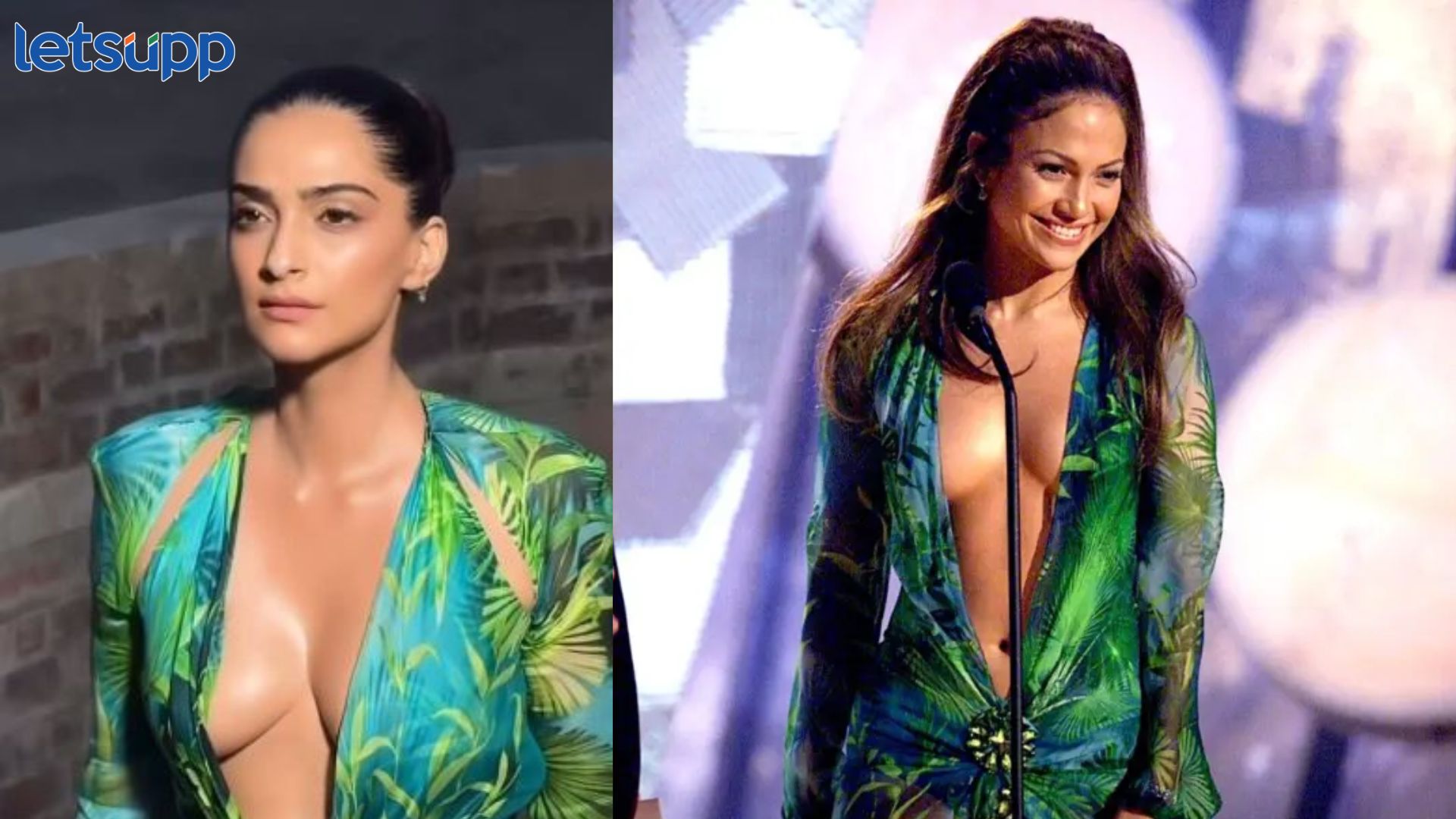 ‘दोन दिग्गज, एक ड्रेस’, सोनम कपूरचा JLo वर्साचेचा लूक व्हायरल Sonam Kapoor