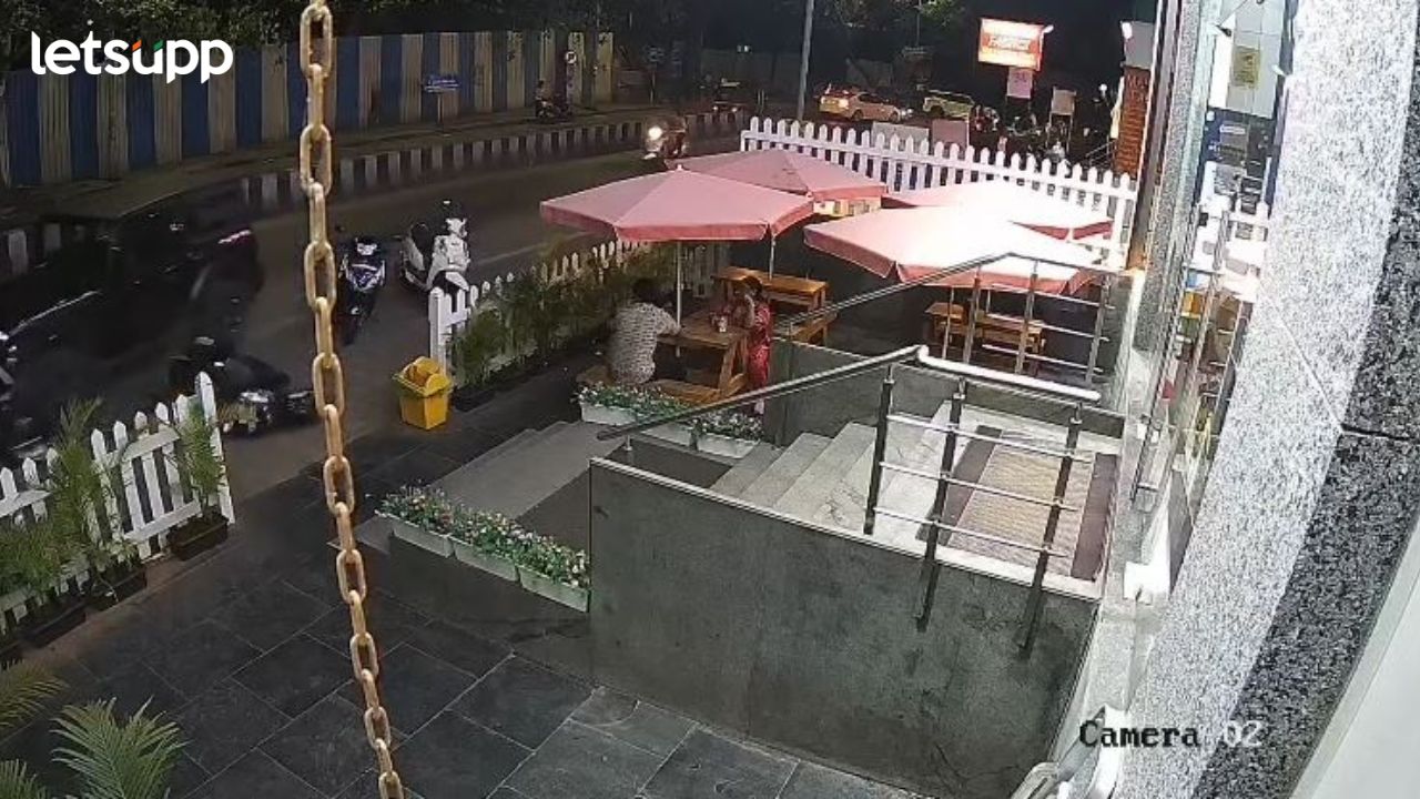 VIDEO : पुण्यात चाललंय काय? थारचालकाने दुचाकीची लाईनच उडवली; सीसीटीव्हीत कैद Thar Car Accident News