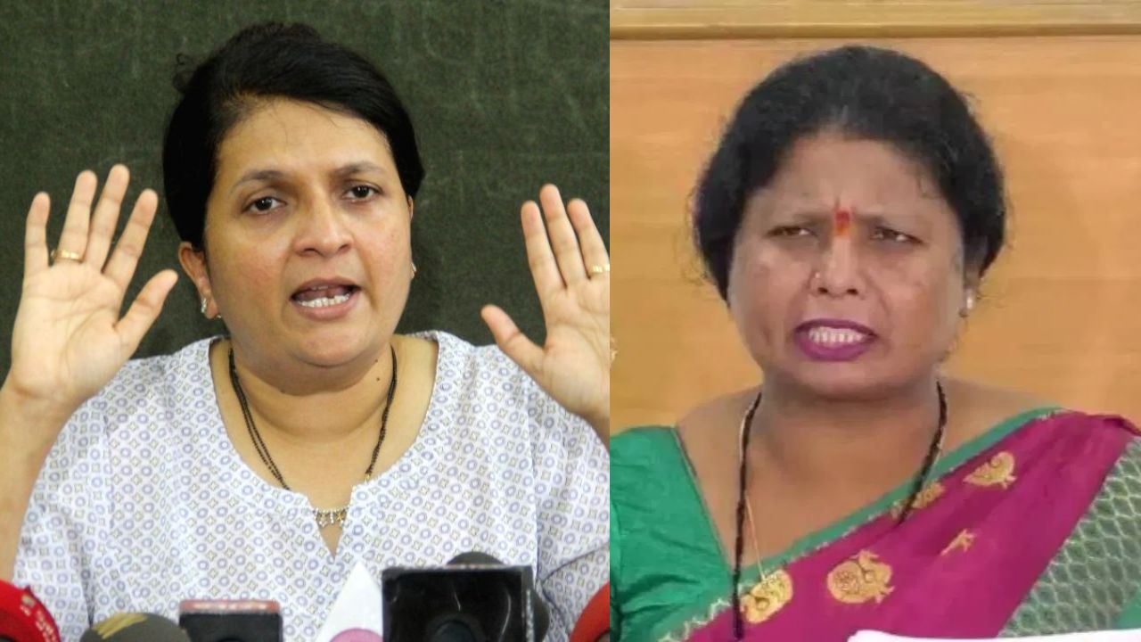 सुषमा अंधारे अजित पवार गटात प्रवेश करणार? दमानिया यांचा मेसेज व्हायरल.. Anjali Damania And Sushma Andhare
