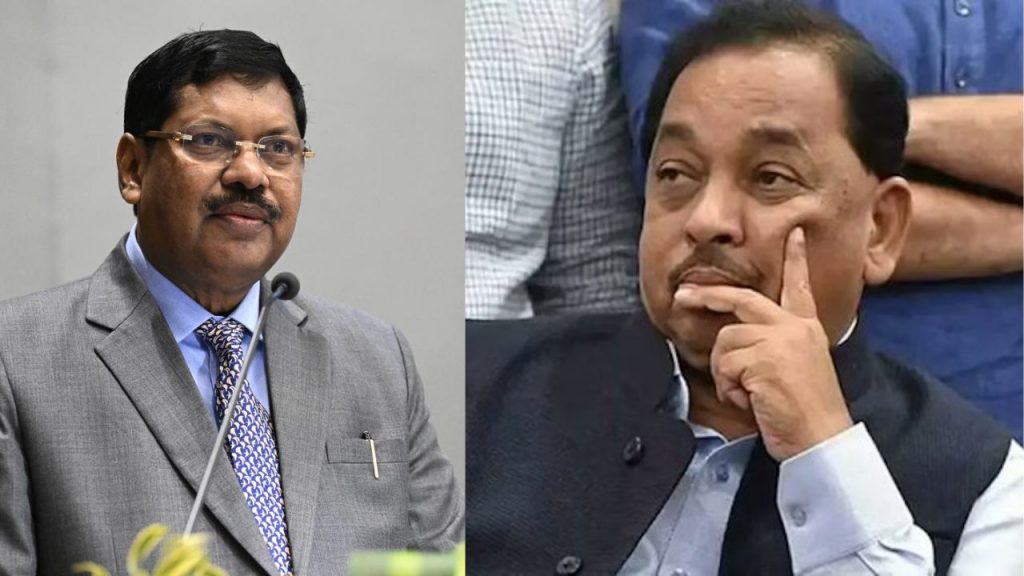 Bhushan Gavai and Narayan Rane