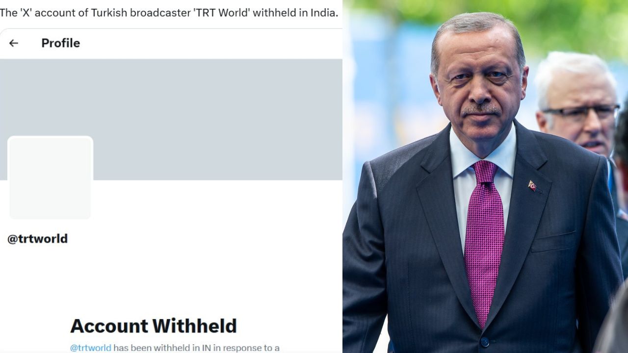 मोठी बातमी! पाकिस्तानचा मित्र तु्र्कीला भारताचा दणका; TRT वर्ल्डचे एक्स अकाउंट बंद Turkey 2