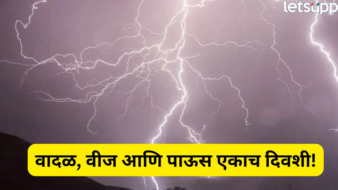 Rain Update : 10 जिल्ह्यांसाठी येलो अलर्ट! उत्तर महाराष्ट्र, मराठवाडा, विदर्भात विजांसह पावसाची शक्यता Rain (1)