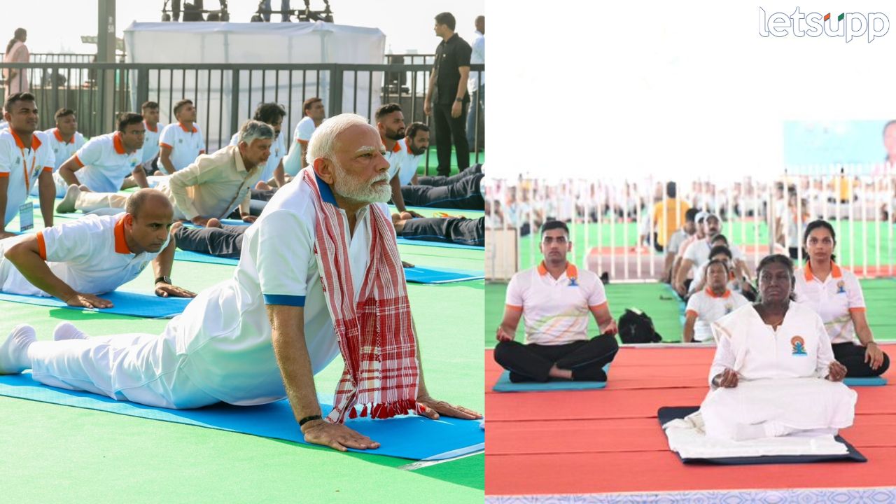 PM मोदी, राष्ट्रपती मुर्मू ते इंडियन आर्मी…सर्वांनी केला योगा, पाहा PHOTO Yoga Din