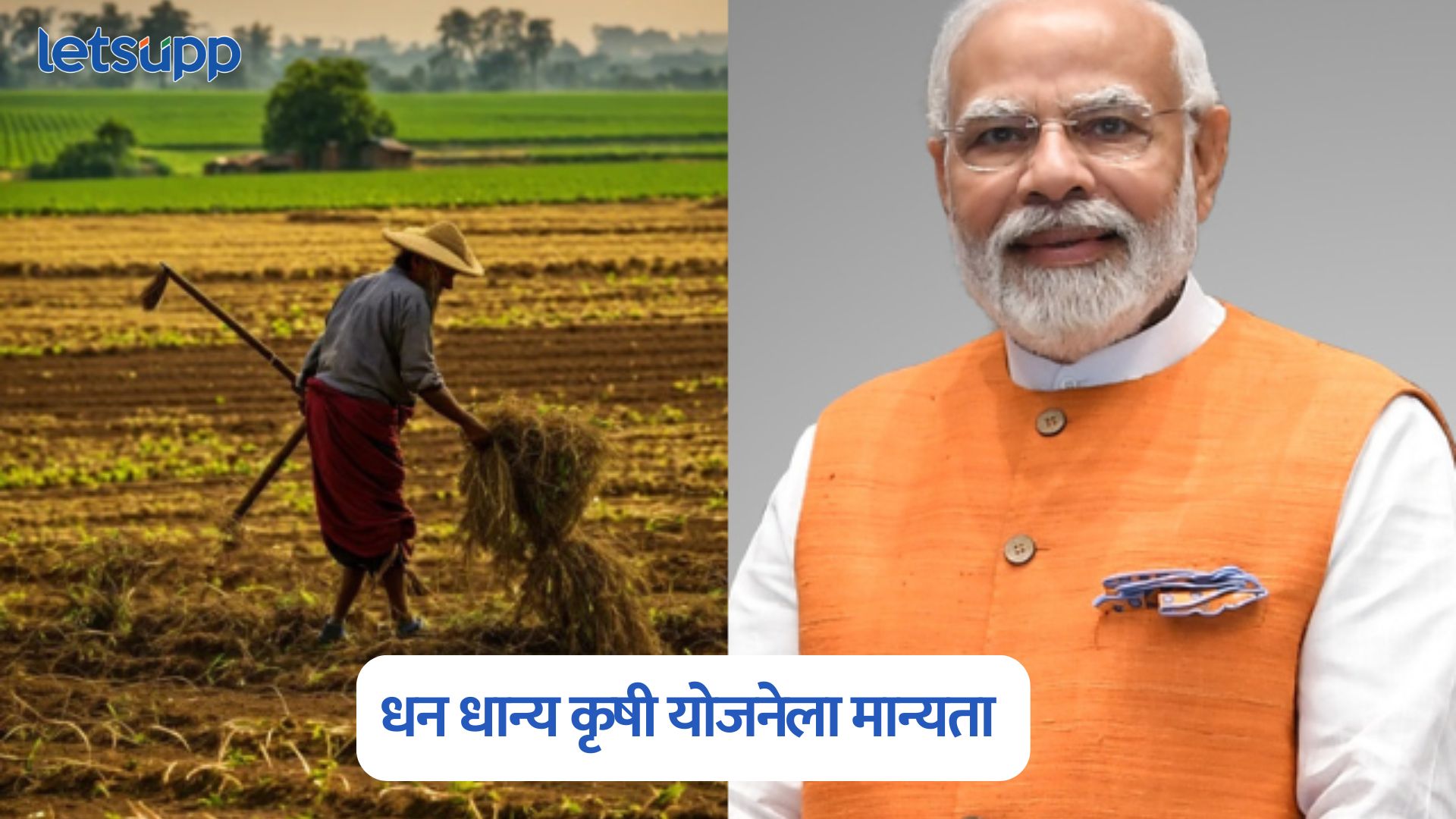 शेतकऱ्यांसाठी आनंदाची बातमी, पंतप्रधान धन धान्य कृषी योजनेला केंद्र सरकारची मान्यता PM Dhan Dhanya Krishi Yojana