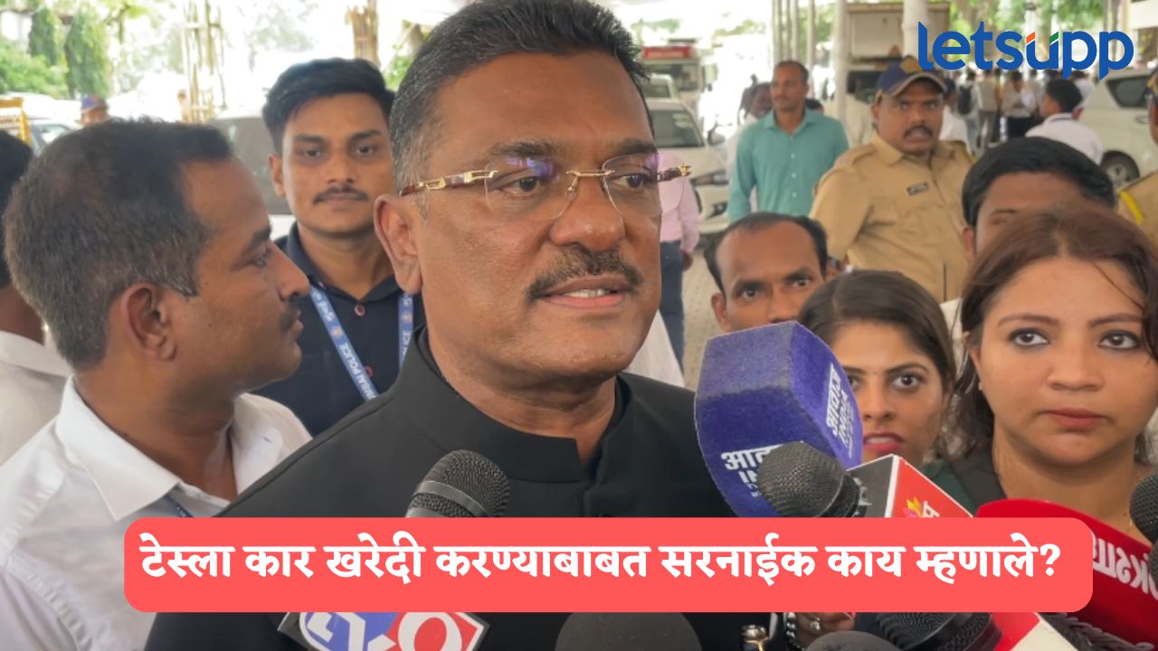देशातील टेस्लाची पहिली कार मीच खरेदी करणार, मंत्री प्रताप सरनाईकांचा निर्धार Pratap Sarnaik On Tesla Car