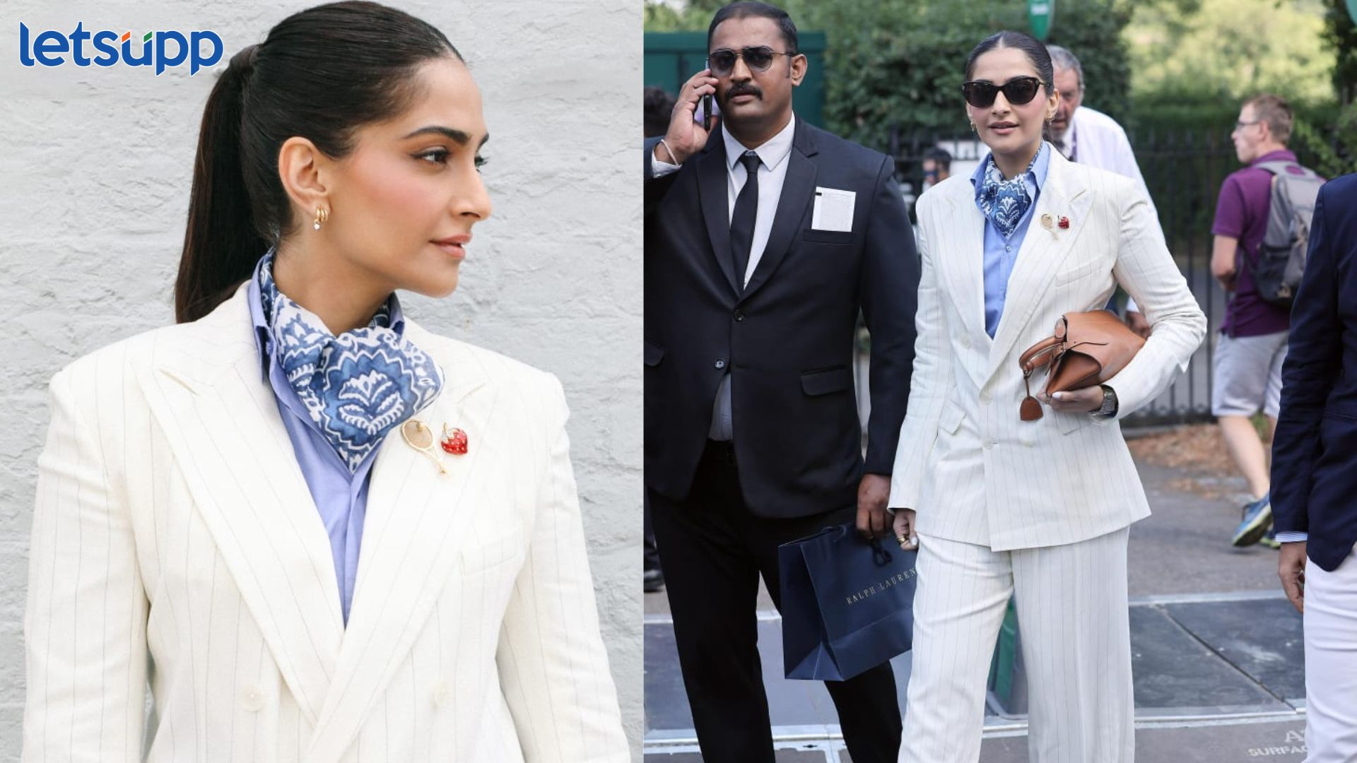 Sonam Kapoor : विम्बल्डन फायनलमध्ये सोनम कपूरचा स्टाईल ‘स्लॅम’ ! Sonam Kapoor