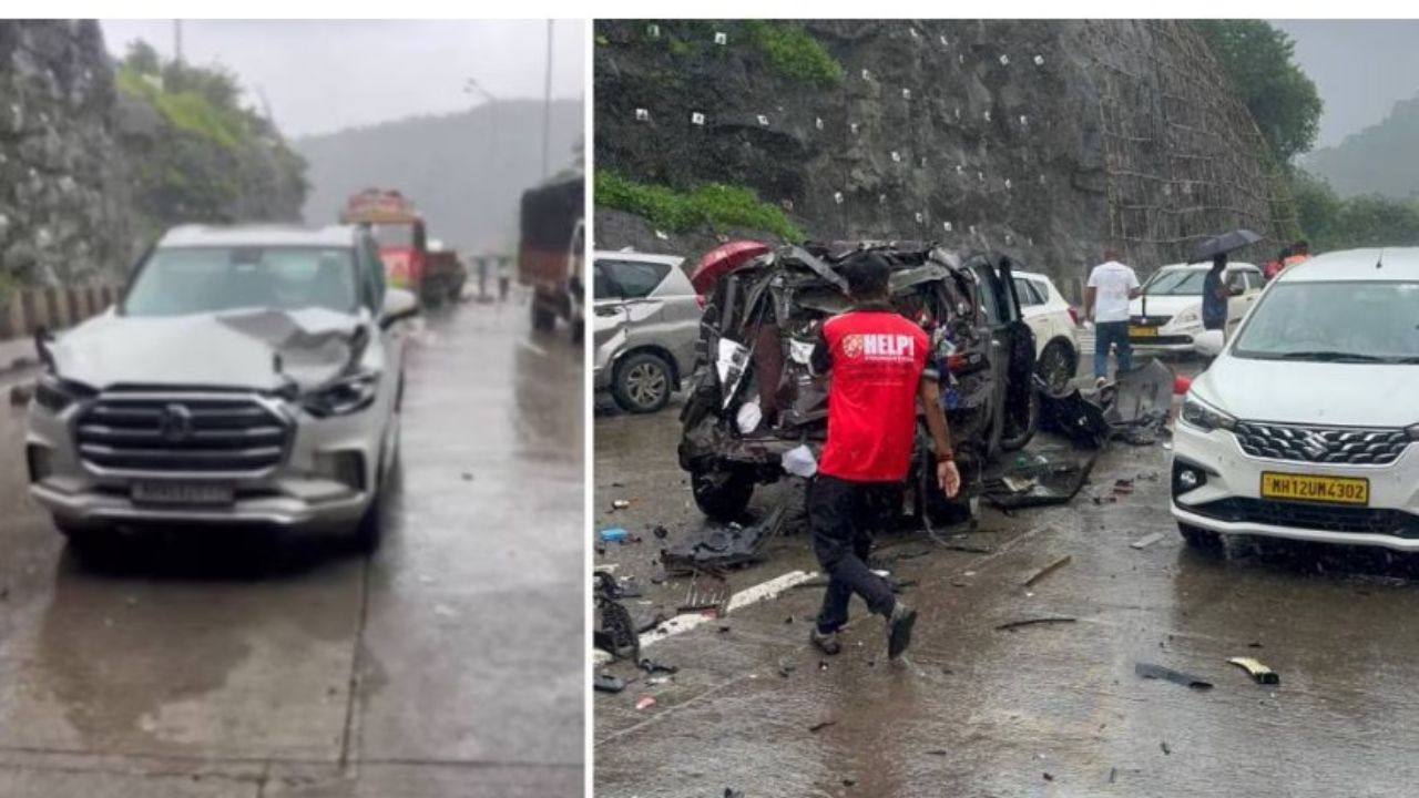 मुंबई-पुण द्रुतगती मार्गावर भीषण अपघात, ट्रेलरची 20 वाहनांना धडक; 4 जणांचा मृत्यू Road Accident