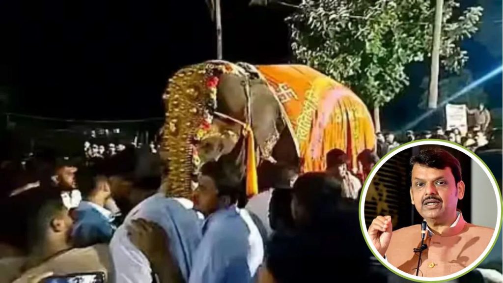 Devendra Fadnavis On Mahadevi Elephant